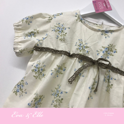 Little Dresses  in floral print - 0 - 8mths