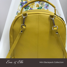 Load image into Gallery viewer, Sunshine Yellow - Leather Mini Backpack