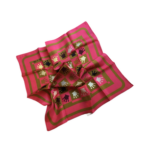 SILK SCARVES - CORAL