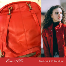 Load image into Gallery viewer, Cherry Red - Fashionable Leather Backpack
