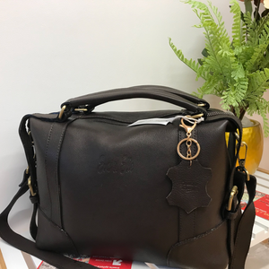 Tan - Leather Fashion Handbag
