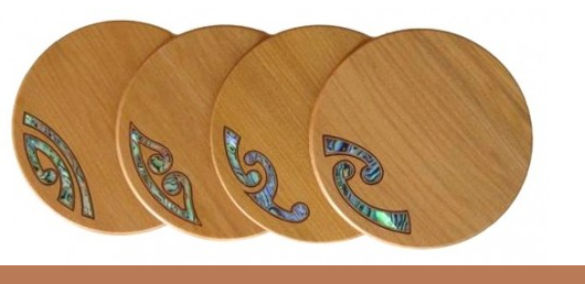 Kauri Mixed Koru Coasters