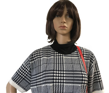 Load image into Gallery viewer, Smart Houndstooth Print Design Dress - NZ Made