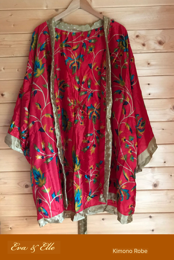 Kimono Robe - In Red colour