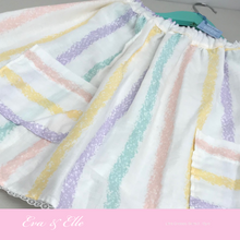 Load image into Gallery viewer, Little Skirt in Stripes print for 6 - 8years