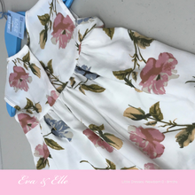 Load image into Gallery viewer, Little Pastel Flowers on White for Newborn to 8 Months