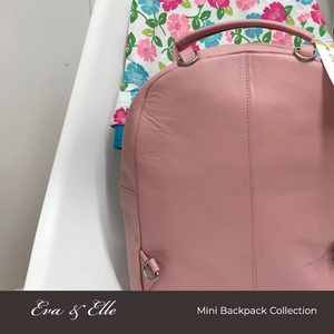 Baby Pink - Leather Mini Backpack