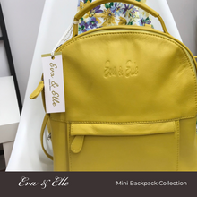 Load image into Gallery viewer, Sunshine Yellow - Leather Mini Backpack