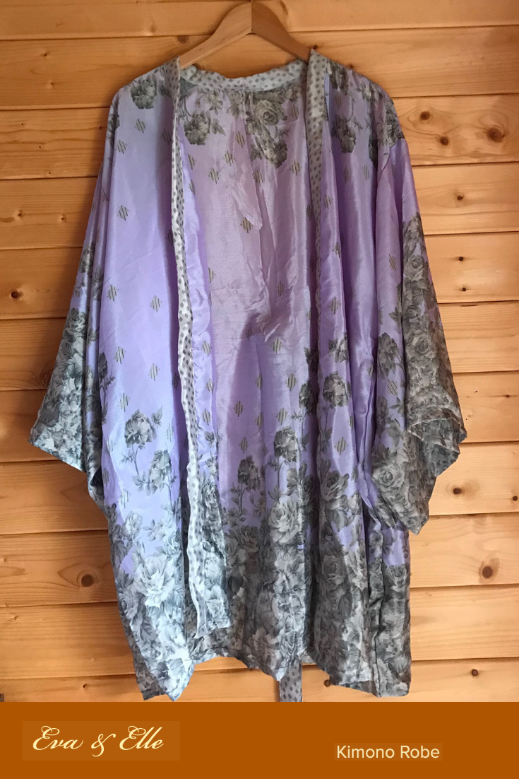 Kimono Robe -Lavender Colour