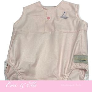 Baby Rompers in Light Pink - NZ Made