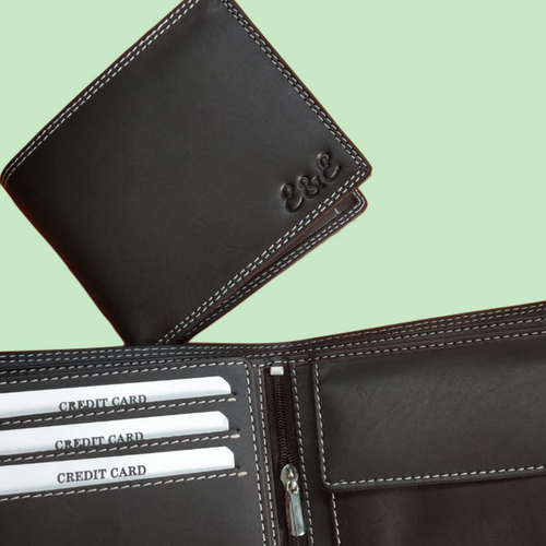 Men's Leather Wallet - Black