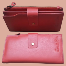 Load image into Gallery viewer, Women&#39;s Leather Wallet - Burgundy